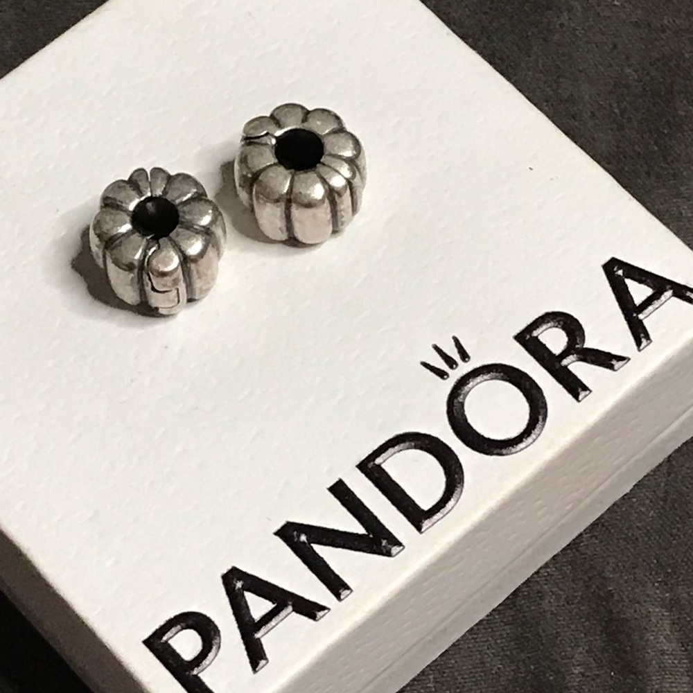 Authentic Pandora Clip Charm Pair